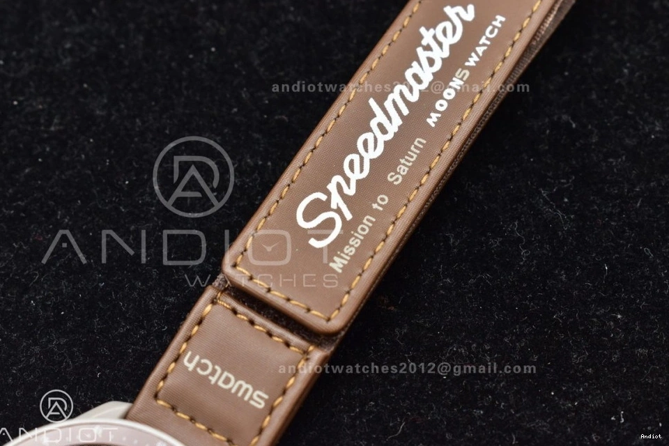 Quartz Bioceramic Nylon Omega Strap On X Saturn Swatch To Mission Moonwatch 0406